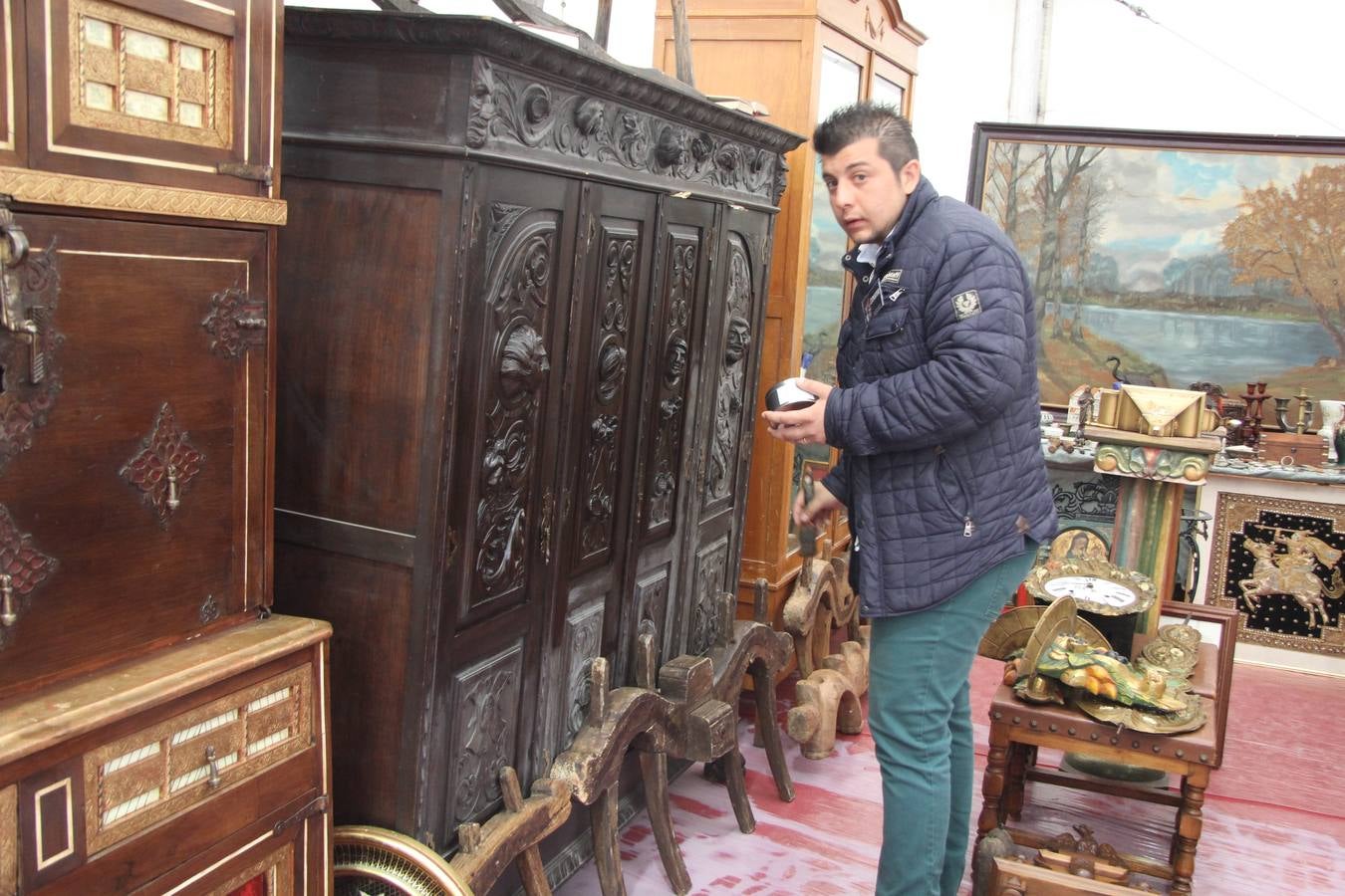 Inauguración de la Feria de Antigüedades en Arévalo