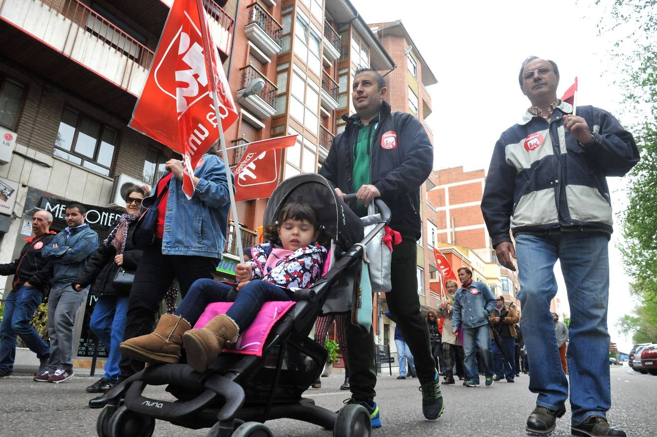 Manifestación del Primero de Mayo en Medina del Campo