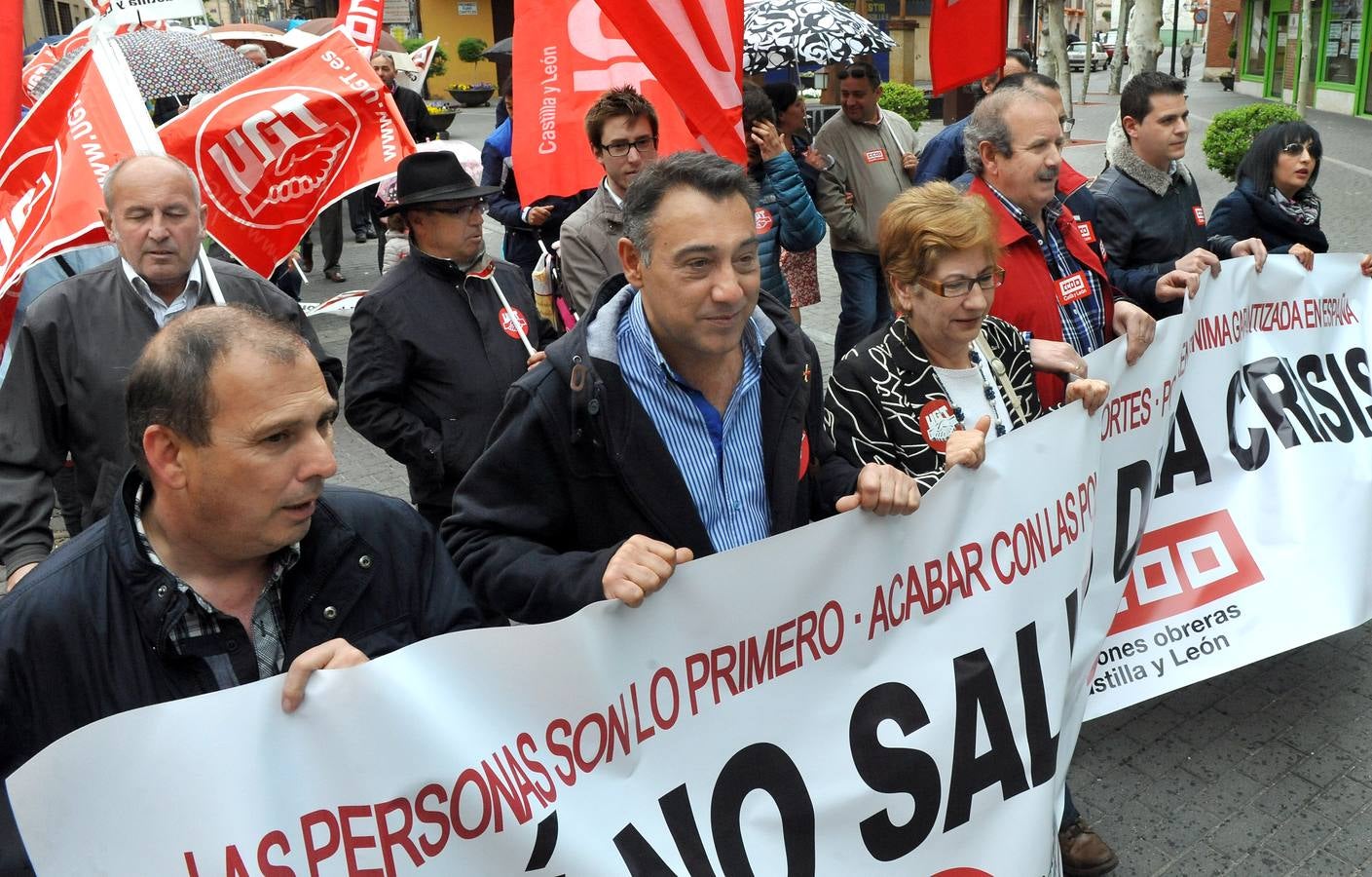 Manifestación del Primero de Mayo en Medina del Campo