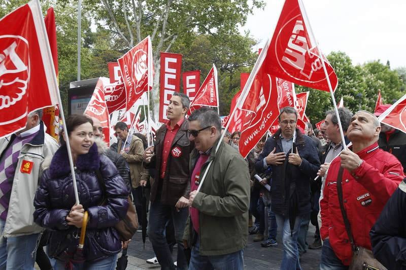 Manifestación del Primero de mayo en Palencia