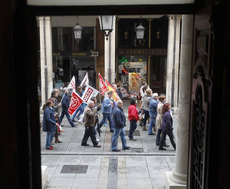 Manifestación del Primero de mayo en Palencia