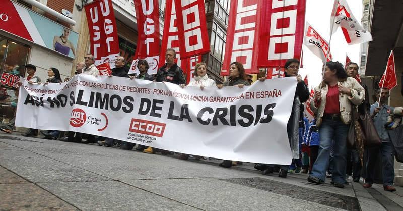 Manifestación del Primero de mayo en Palencia