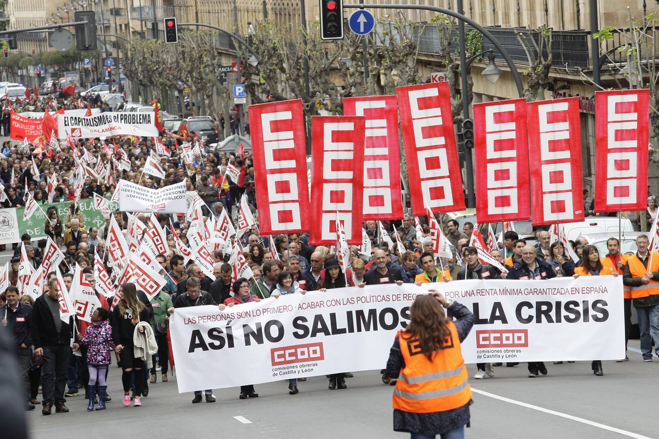Manifestación del Primero de Mayo en Salamanca (Parte 1)