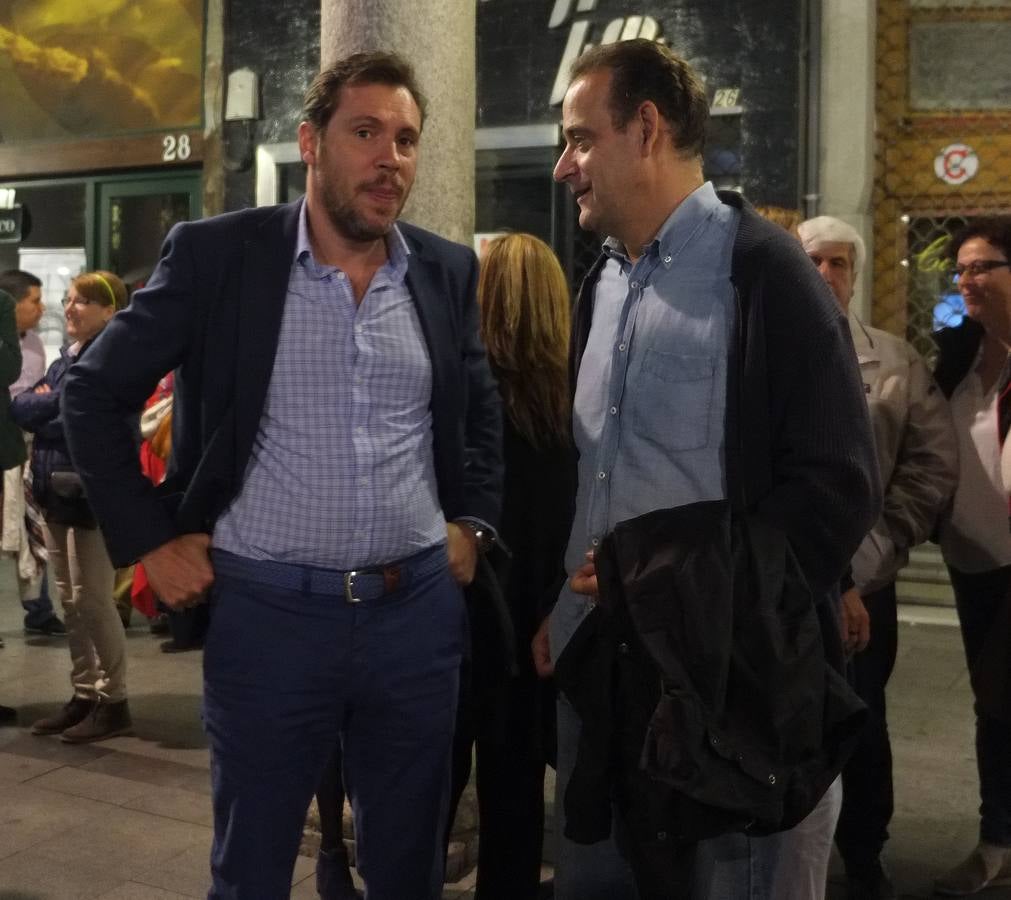 Acto del PSOE en la Plaza Mayor.