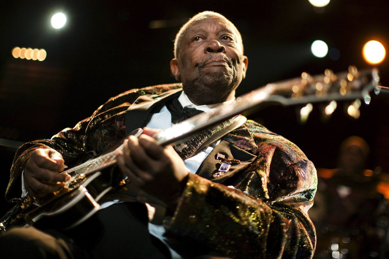 B. B. King, con 'Lucille', en el 45 Festival de Jazz de Montreux.