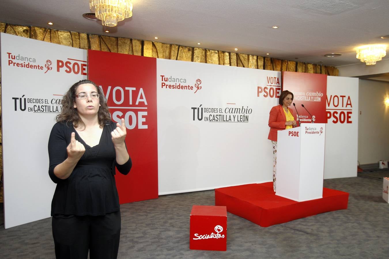 Miriam Andrés recurre a Eduardo Madina para reactivar la ilusión de los socialistas palentinos