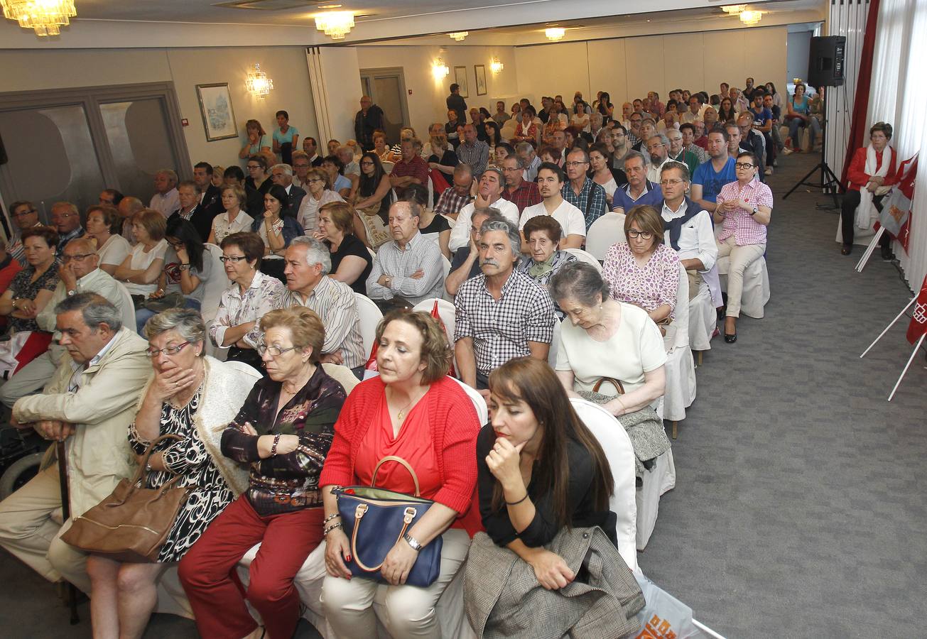 Miriam Andrés recurre a Eduardo Madina para reactivar la ilusión de los socialistas palentinos