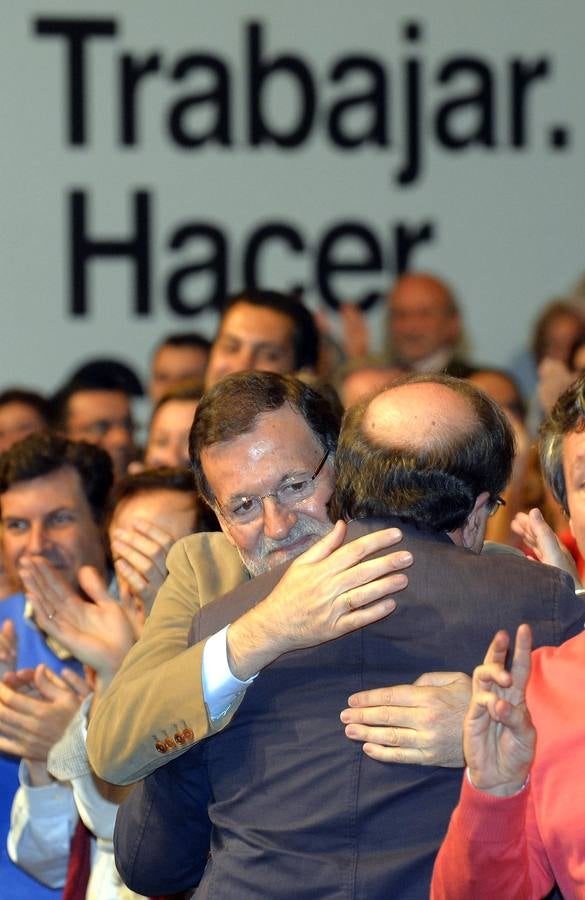 Rajoy acompaña a Herrera en un acto en Burgos