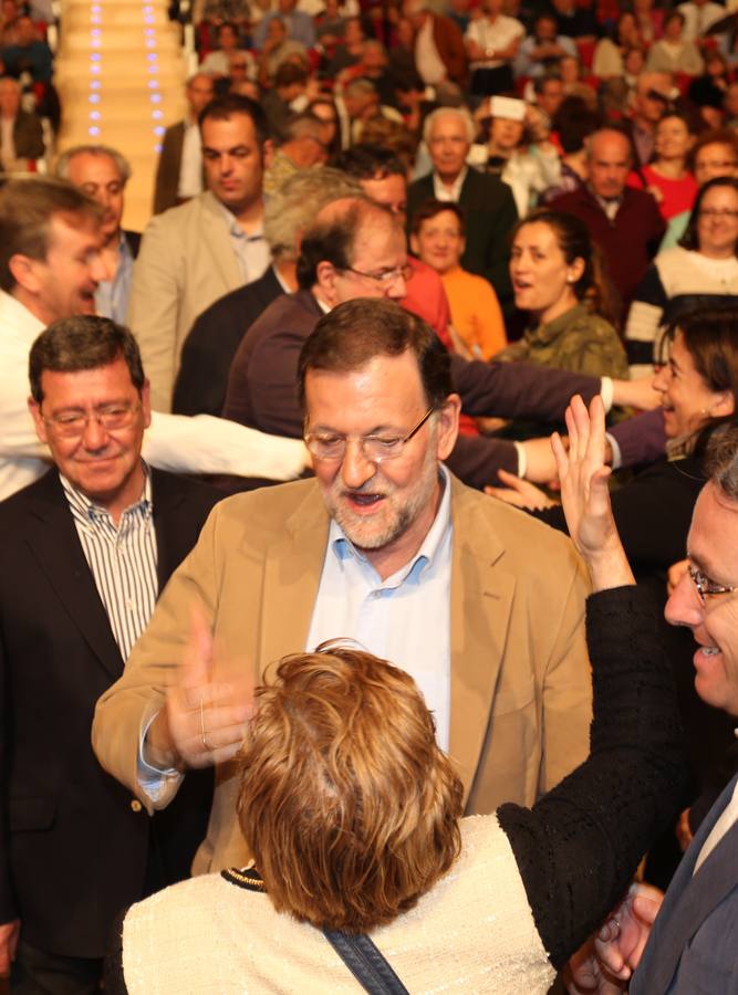 Rajoy acompaña a Herrera en un acto en Burgos