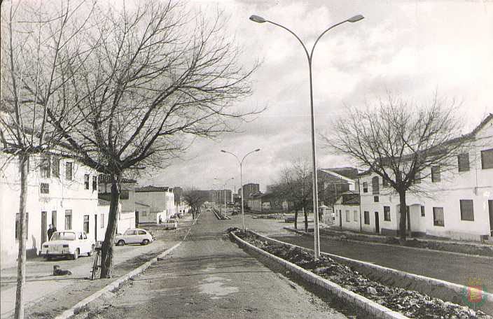 Avenida de los Cerros en la década de los setenta.