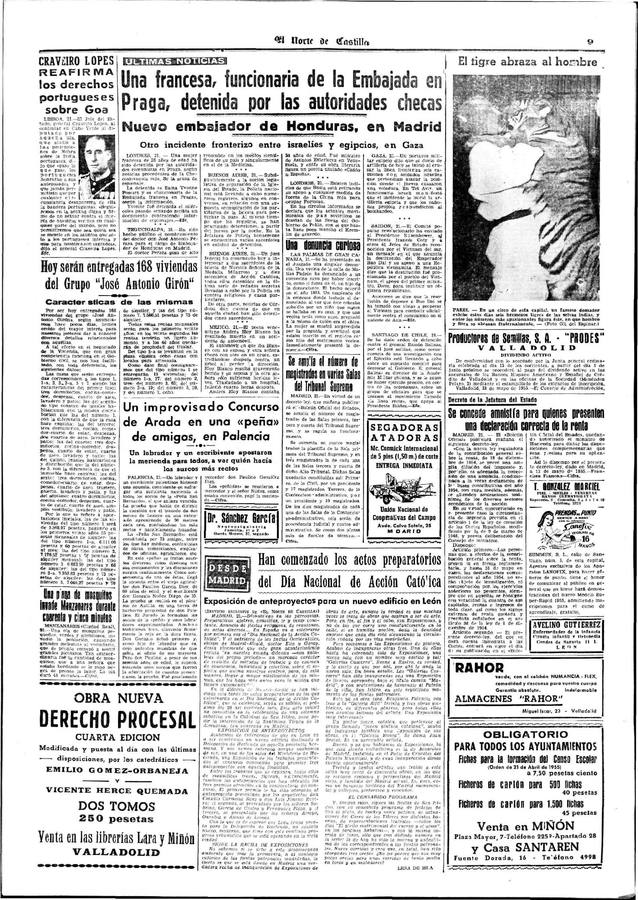 El Norte de Castilla, 24 de mayo de 1955.