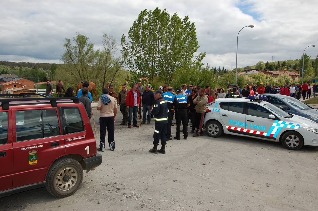 Vecinos de Guardo (Palencia) participan en la búsqueda del vecino desaparecido