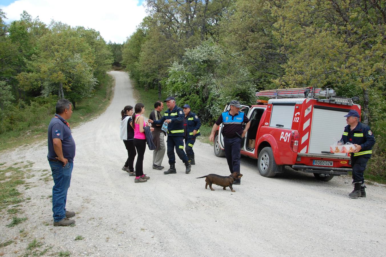 Vecinos de Guardo (Palencia) participan en la búsqueda del vecino desaparecido