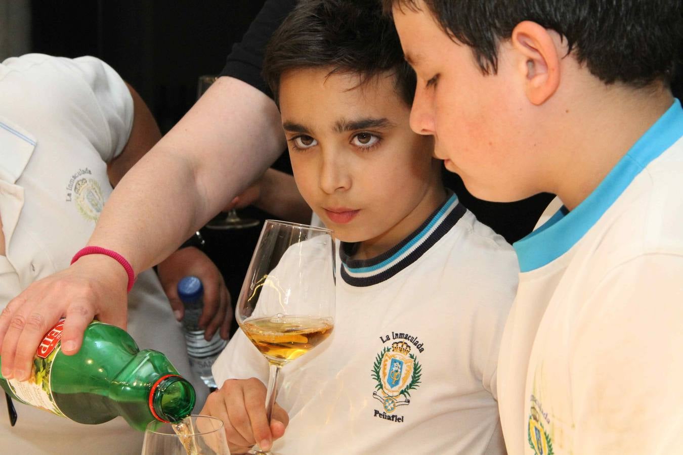 Alumnos de la Inmaculada de Peñafiel participan en un taller de poda en la bodega Cepa 21