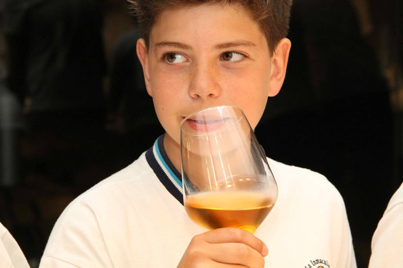 Alumnos de la Inmaculada de Peñafiel participan en un taller de poda en la bodega Cepa 21