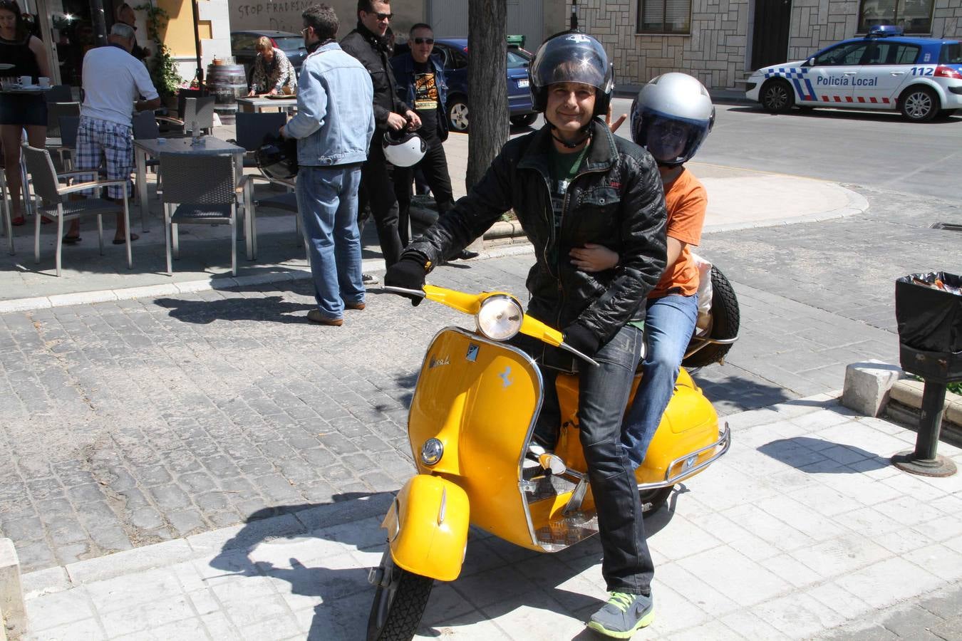 Concentración de motos &#039;Scooter run&#039; en Peñafiel (Valladolid)