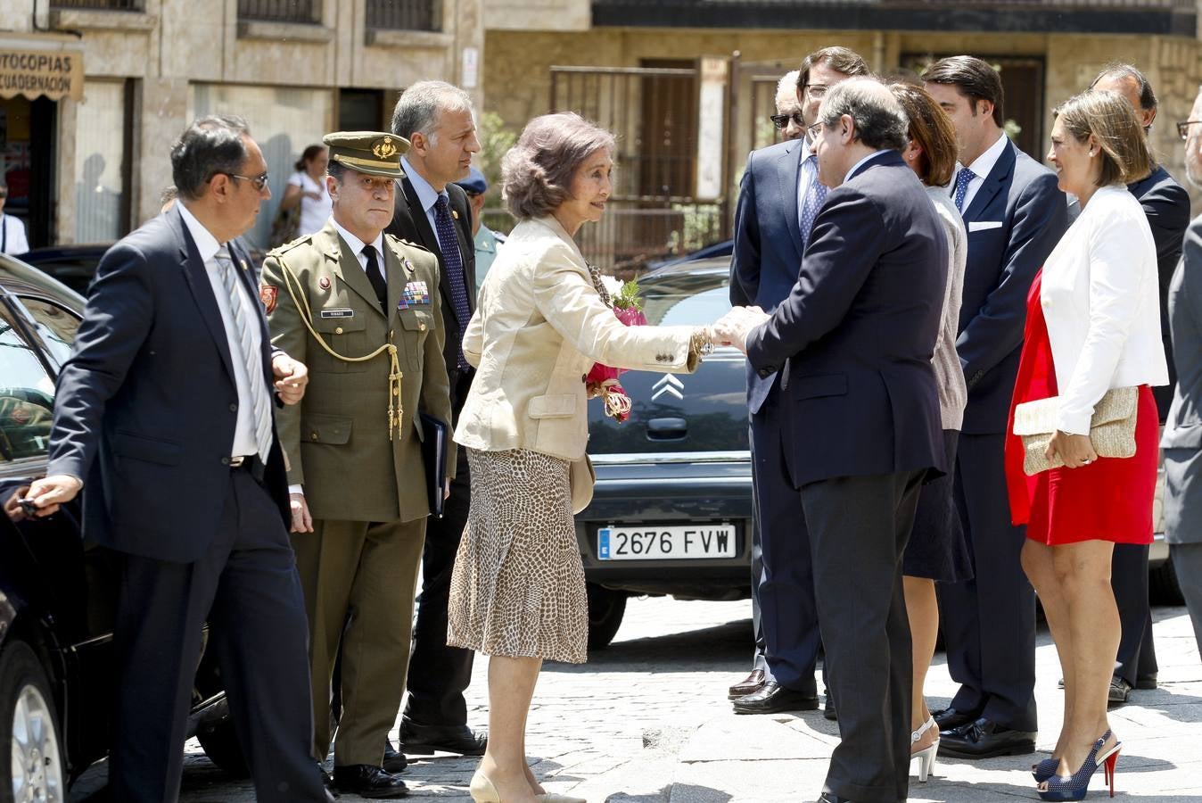 La reina Doña Sofía inaugura en Salamanca el III Simposio Internacional de Alzheimer (1/2)