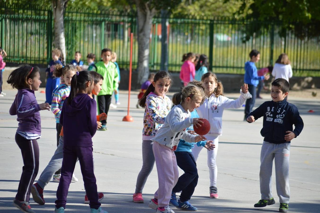 Alumnos del Miguel Delibes practican judo y balonmano con deportistas de élite