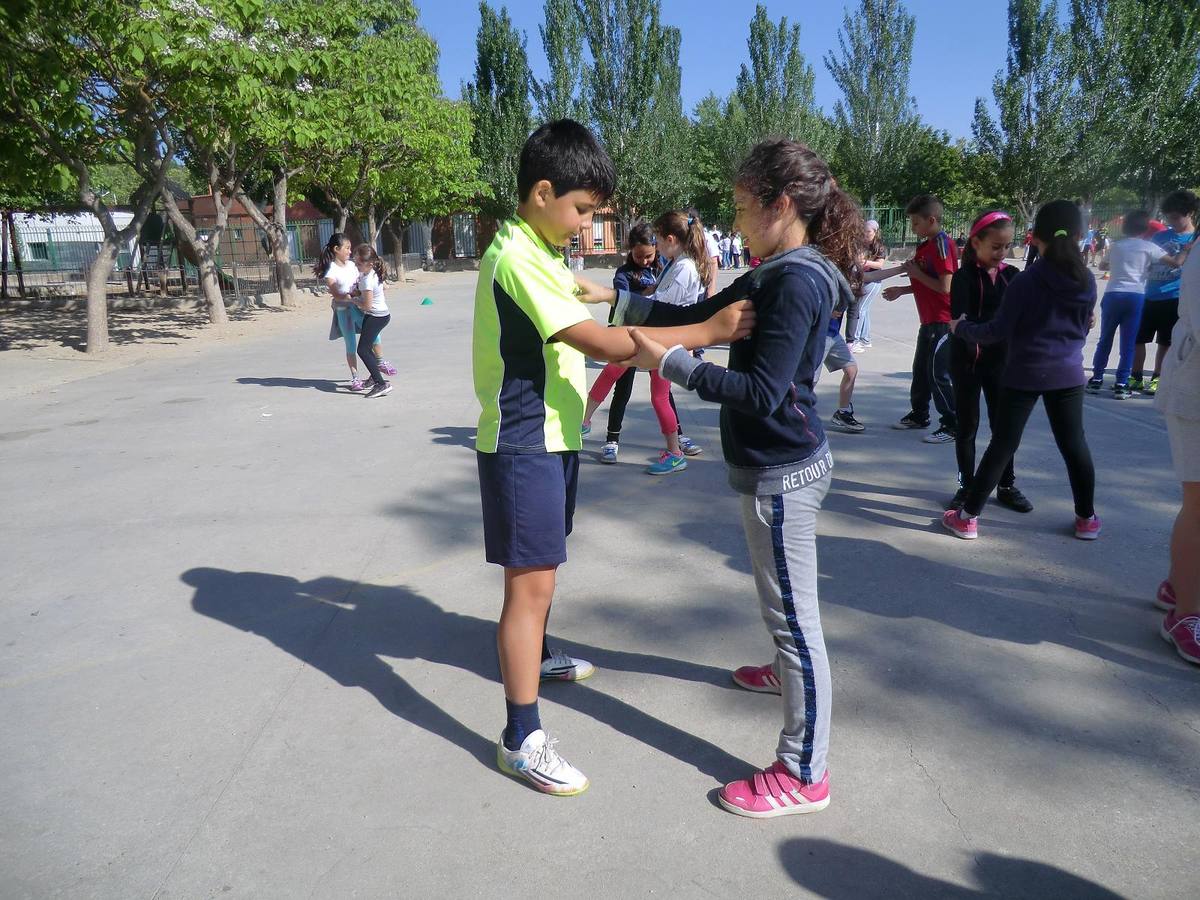 Alumnos del Miguel Delibes practican judo y balonmano con deportistas de élite
