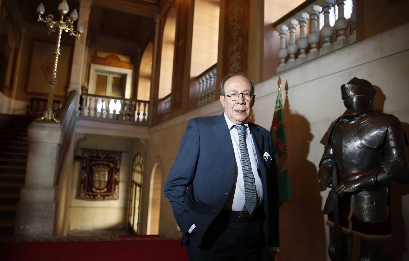 Francisco Rico, en el Aula de Cultura de El Norte de Castilla