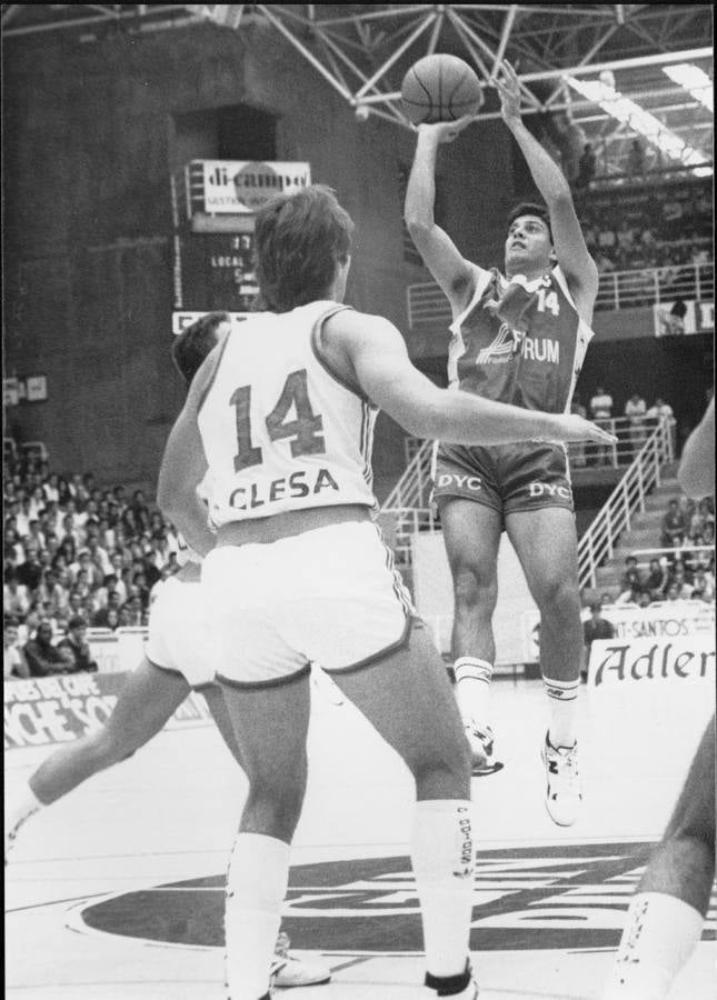 Carmelo Cabrera, jugador del Fórum, durante un partido.