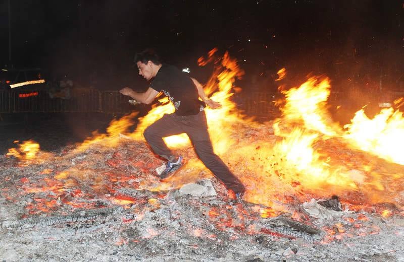 Celebración de la noche de San Juan en Palencia