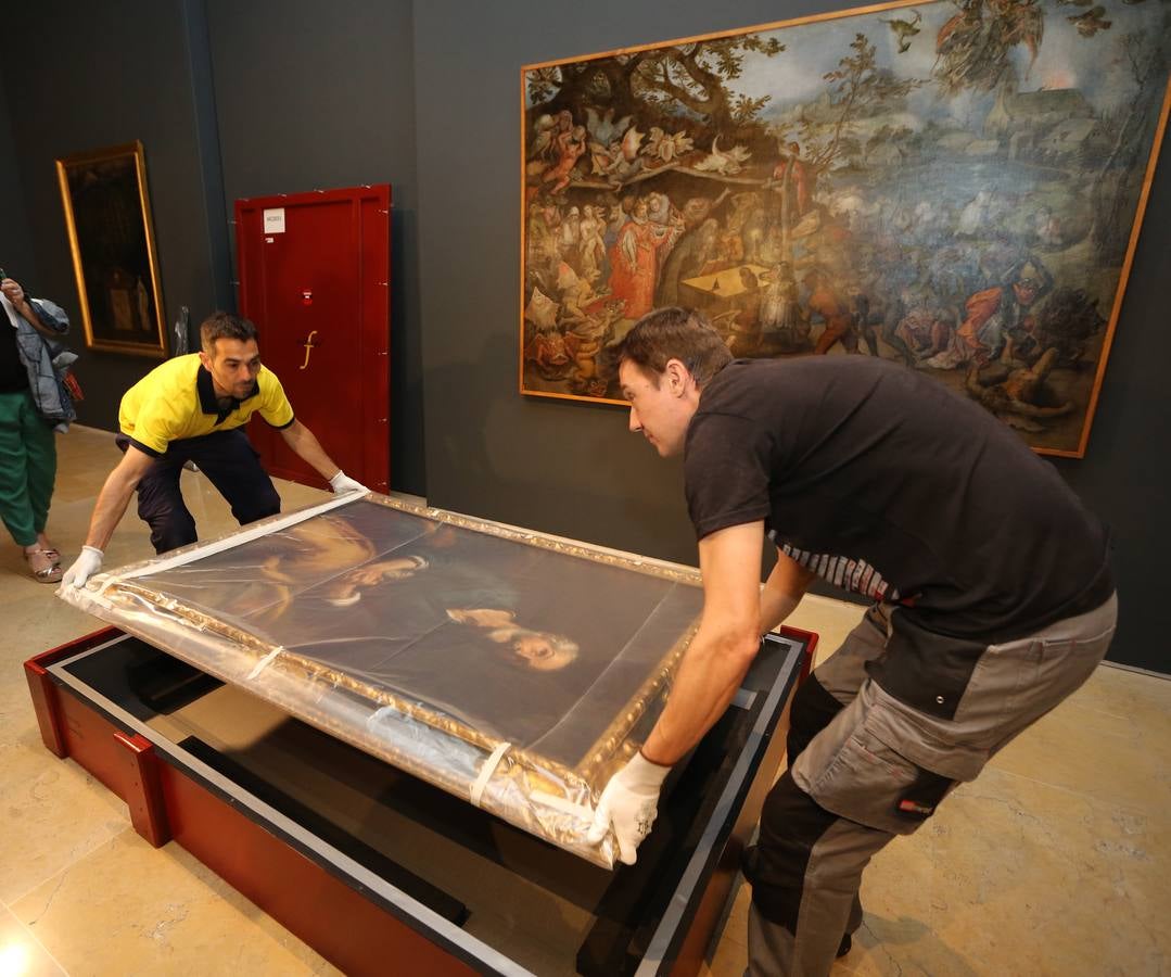 Montaje de la exposición &#039;Tiempos de melancolía. Creación y desengaño en la España del Siglo de Oro&#039; en el Museo de Escultura de Valladolid