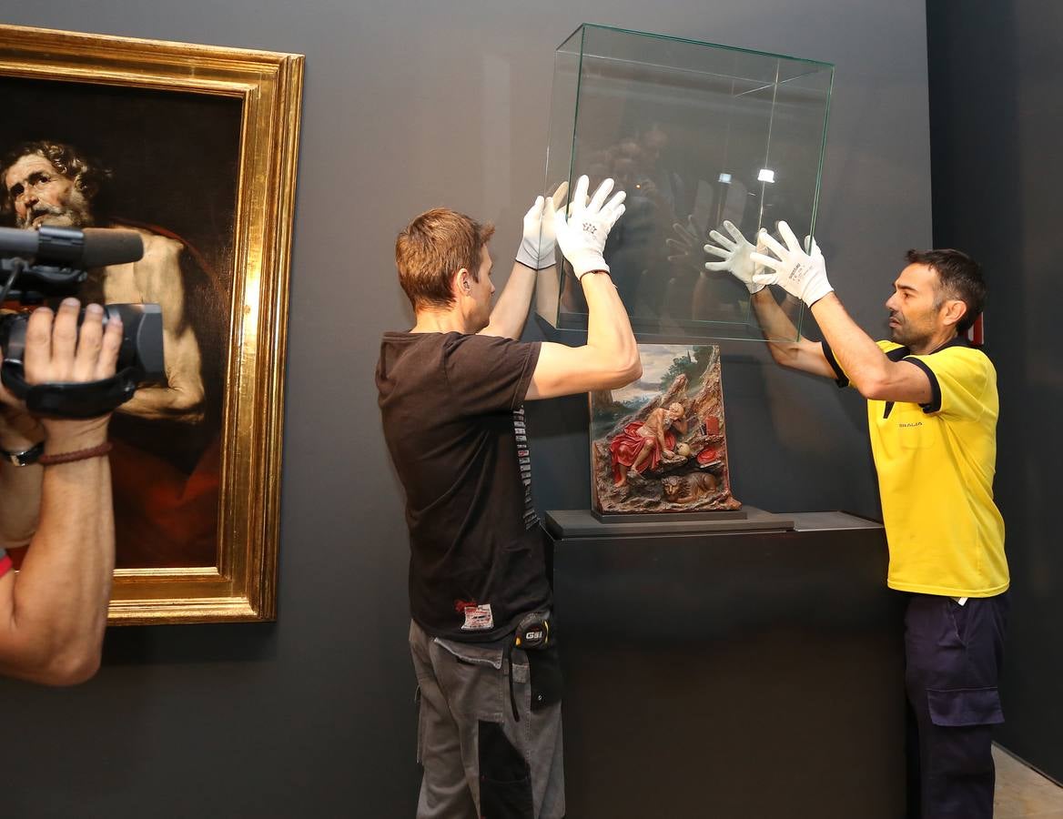 Montaje de la exposición &#039;Tiempos de melancolía. Creación y desengaño en la España del Siglo de Oro&#039; en el Museo de Escultura de Valladolid