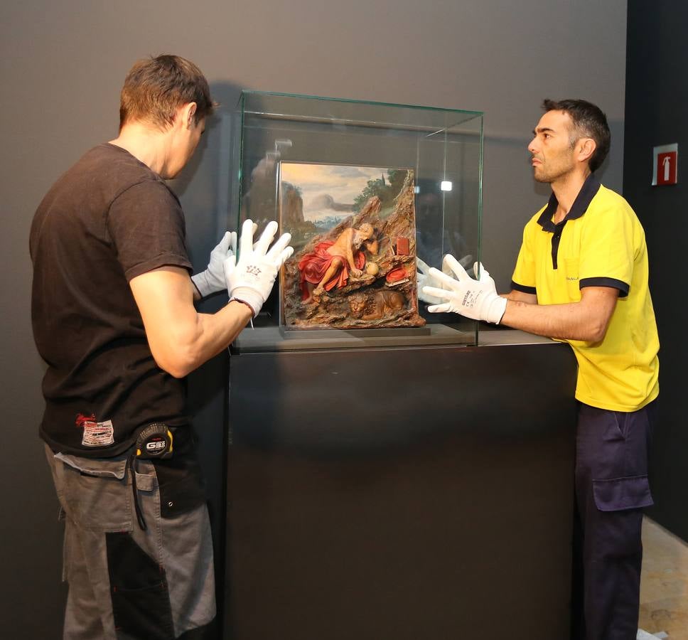 Montaje de la exposición &#039;Tiempos de melancolía. Creación y desengaño en la España del Siglo de Oro&#039; en el Museo de Escultura de Valladolid