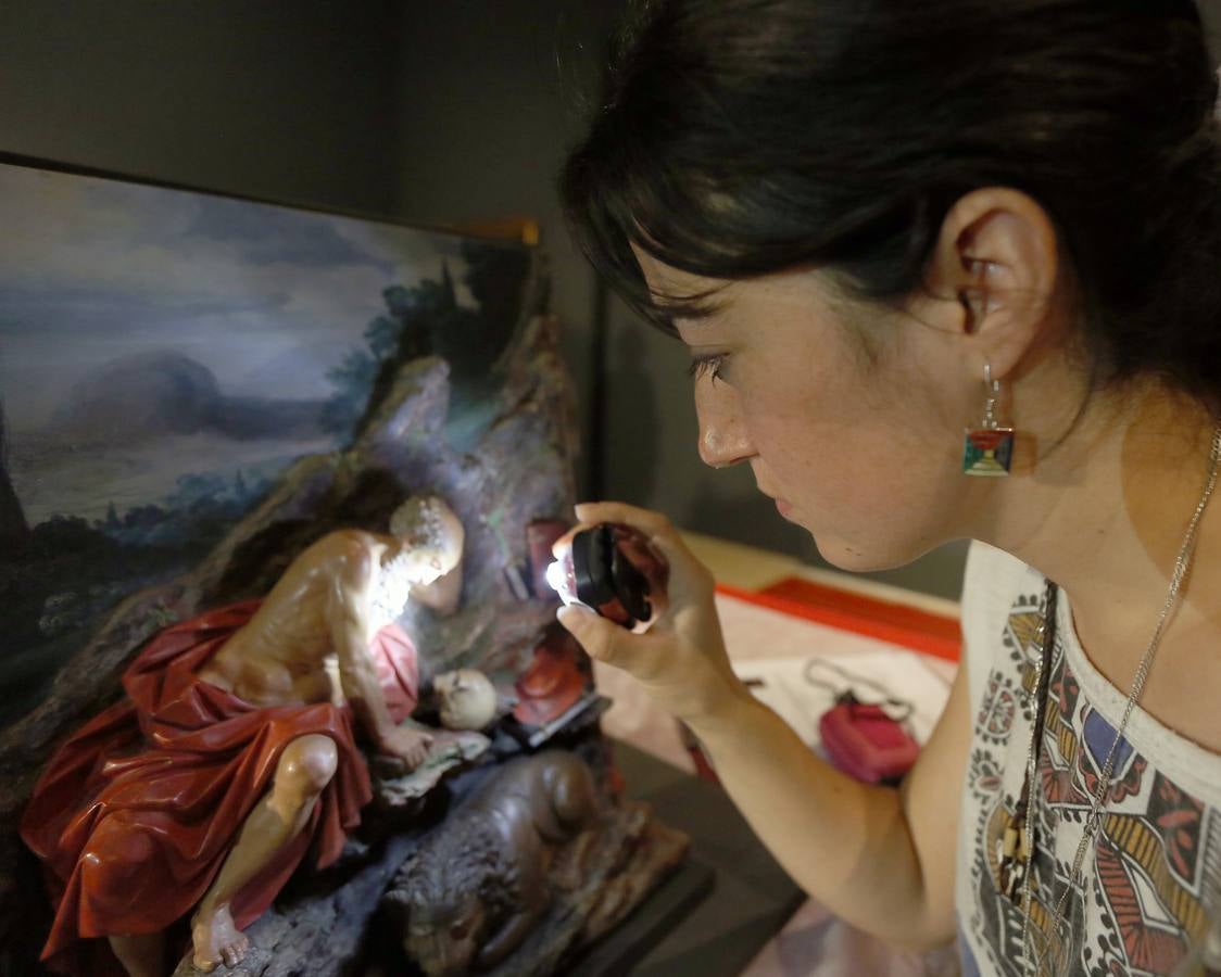 Montaje de la exposición &#039;Tiempos de melancolía. Creación y desengaño en la España del Siglo de Oro&#039; en el Museo de Escultura de Valladolid