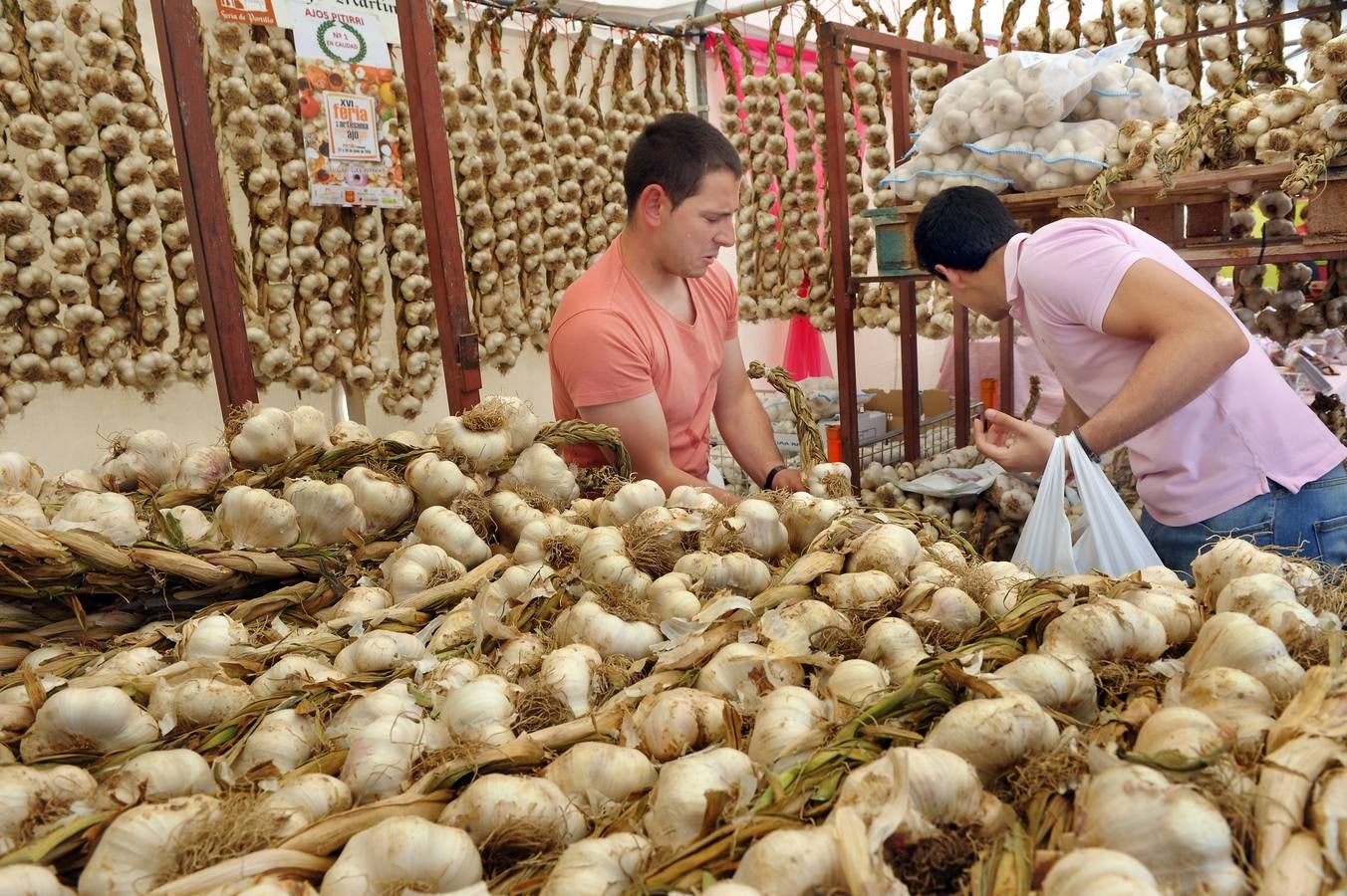 Feria del ajo y de la artesanía en Portillo