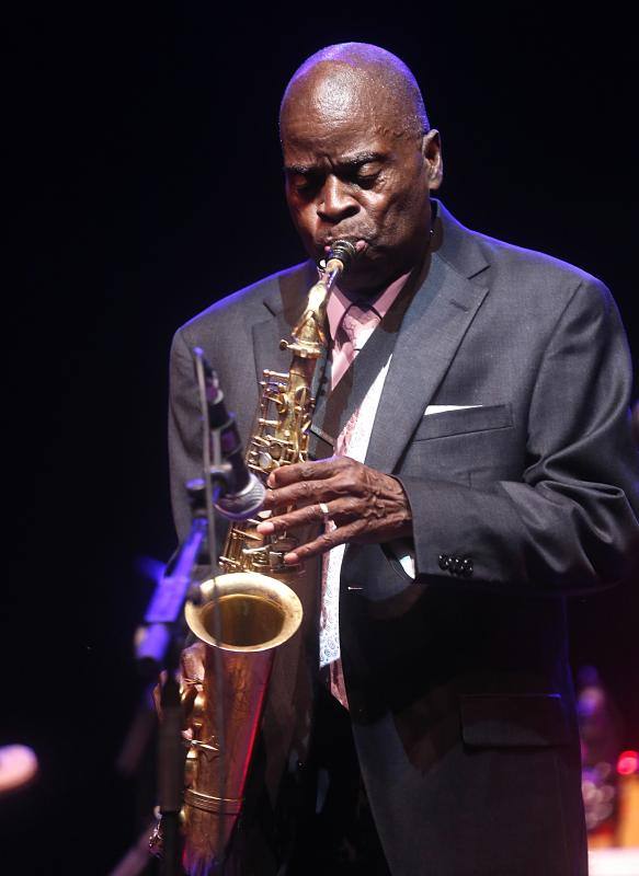 Maceo Parker, durante su actuación en San Benito.