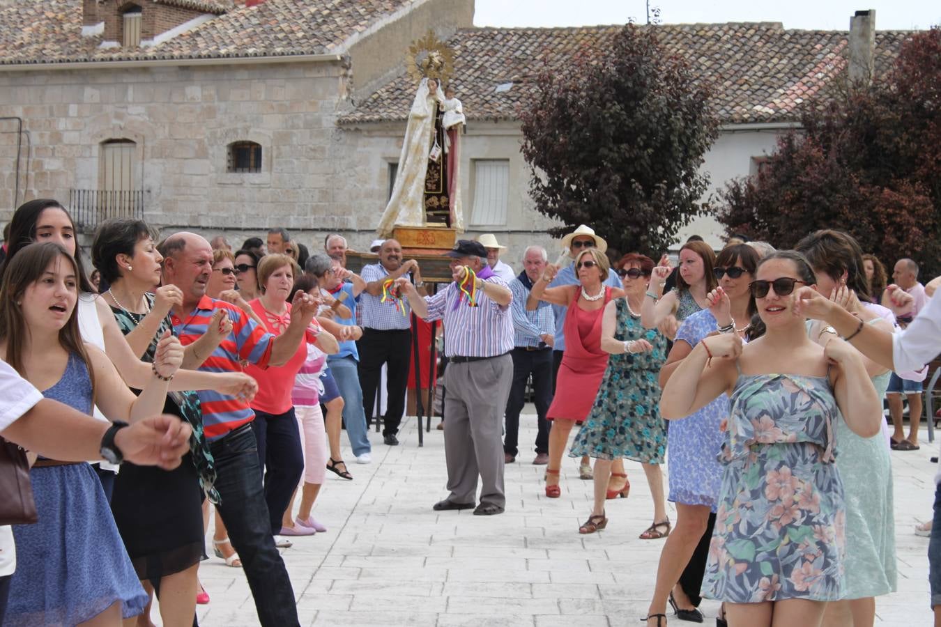Celebración de la fiesta de la Virgen del Carmen en Cevico Navero