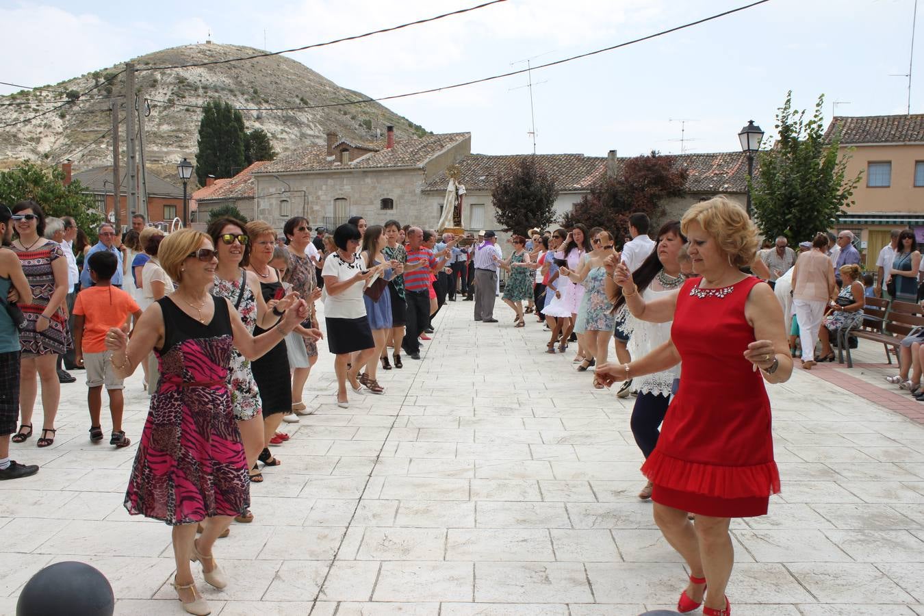 Celebración de la fiesta de la Virgen del Carmen en Cevico Navero