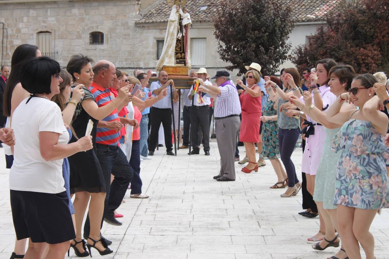 Celebración de la fiesta de la Virgen del Carmen en Cevico Navero