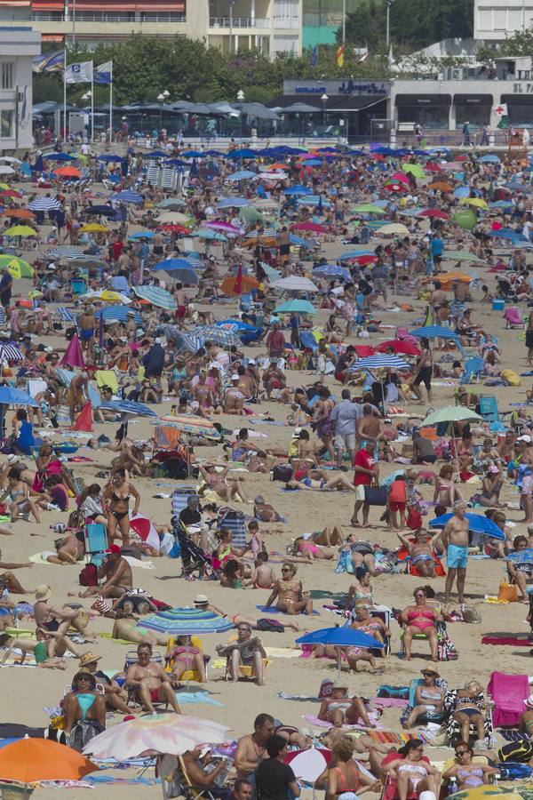 Playa del Sardinero en Santander (Cantabria).