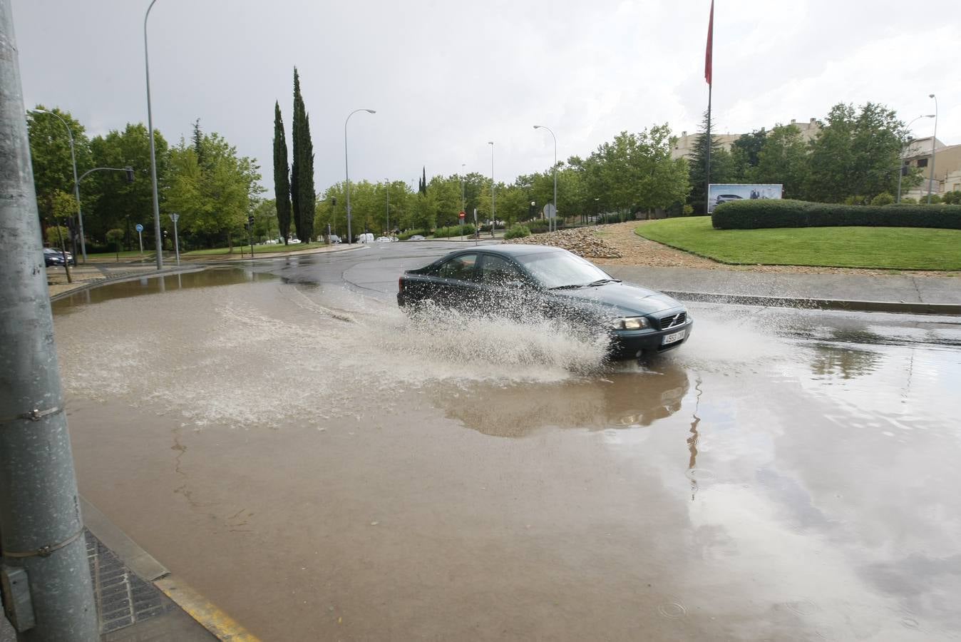 Una fuerte tormenta provoca inundaciones en Salamanca