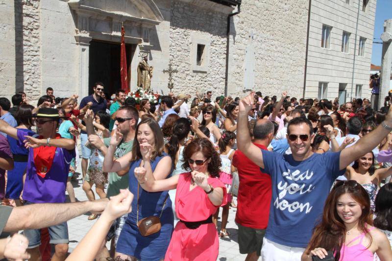 Procesión en honor a Santo Domingo de Guzmán en Campaspero