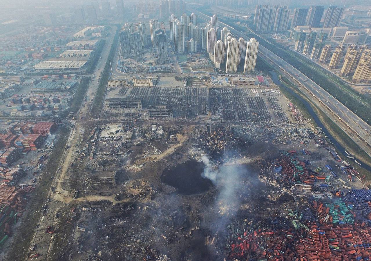 Devastación en Tianjin