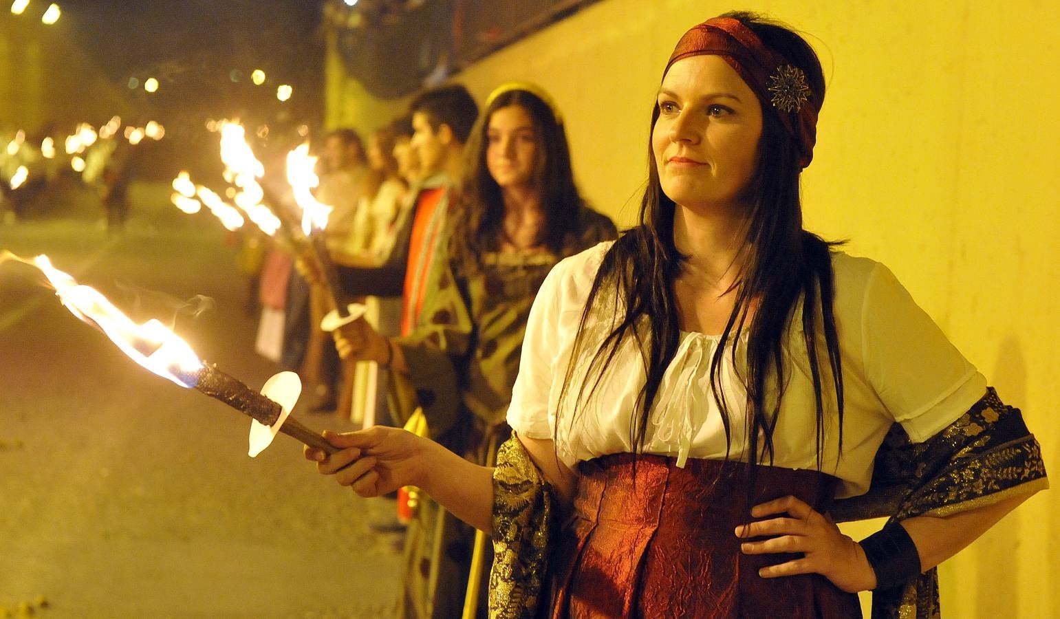 Desfile de los Imperiales y los Comuneros en Medina