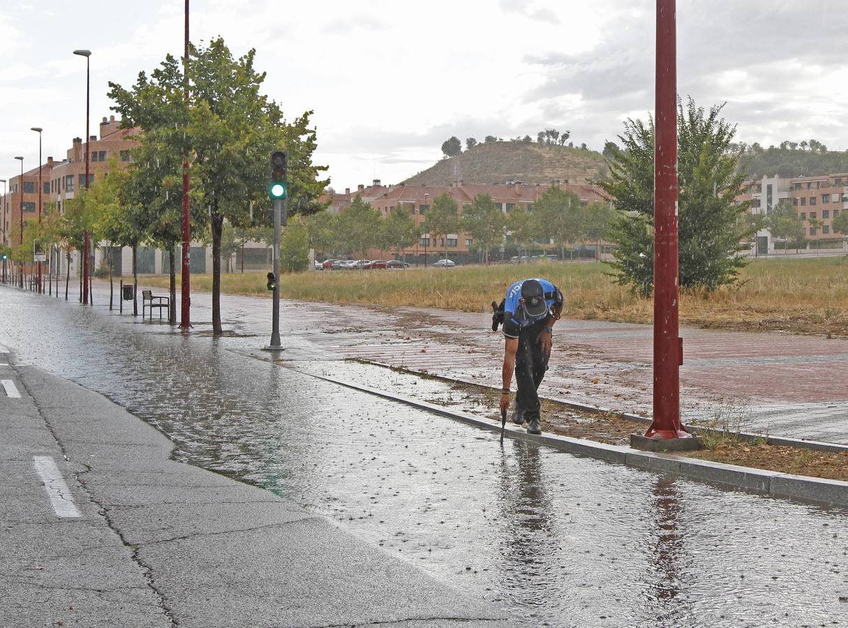 Intensa tormenta caída en Valladolid