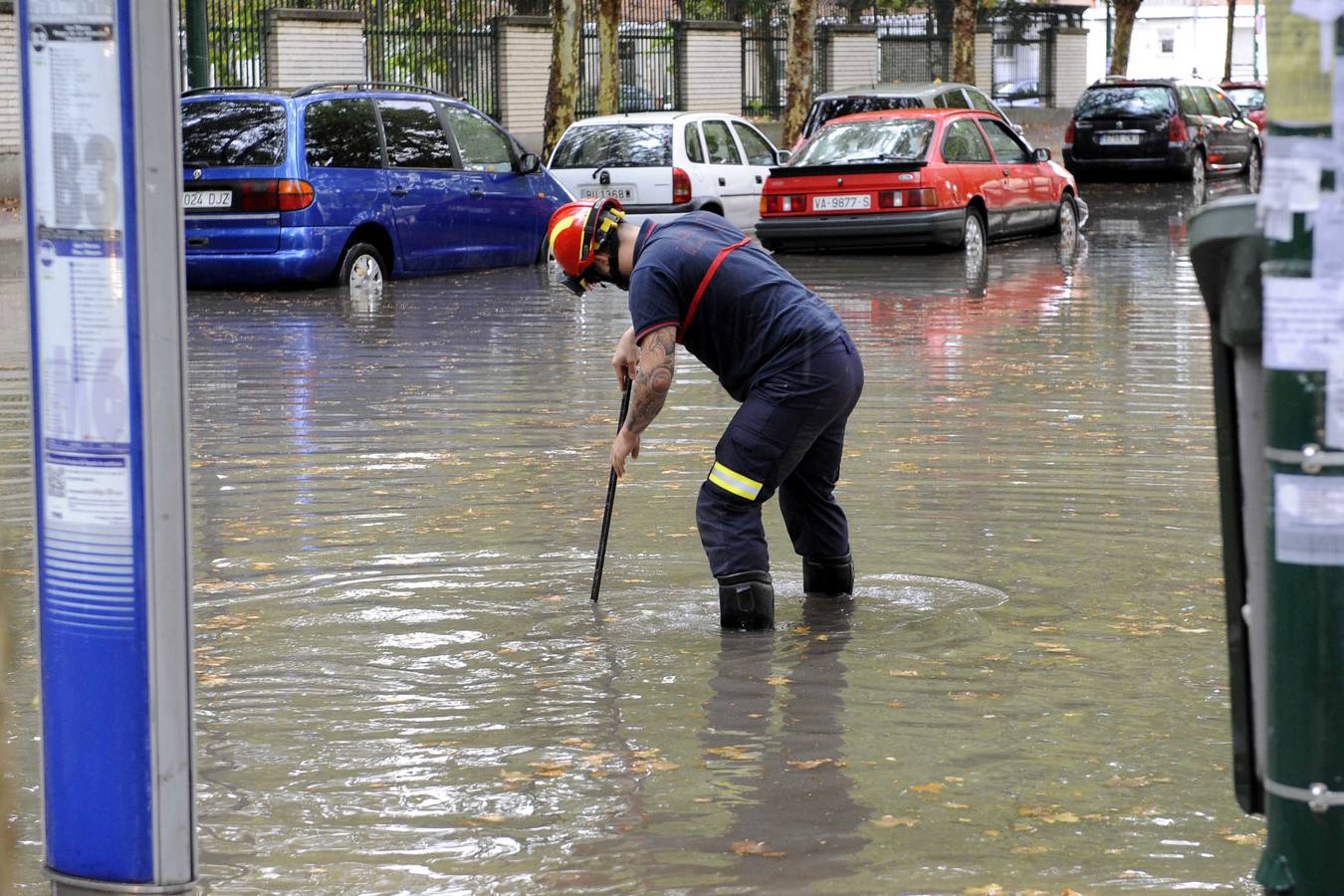 Intensa tormenta caída en Valladolid