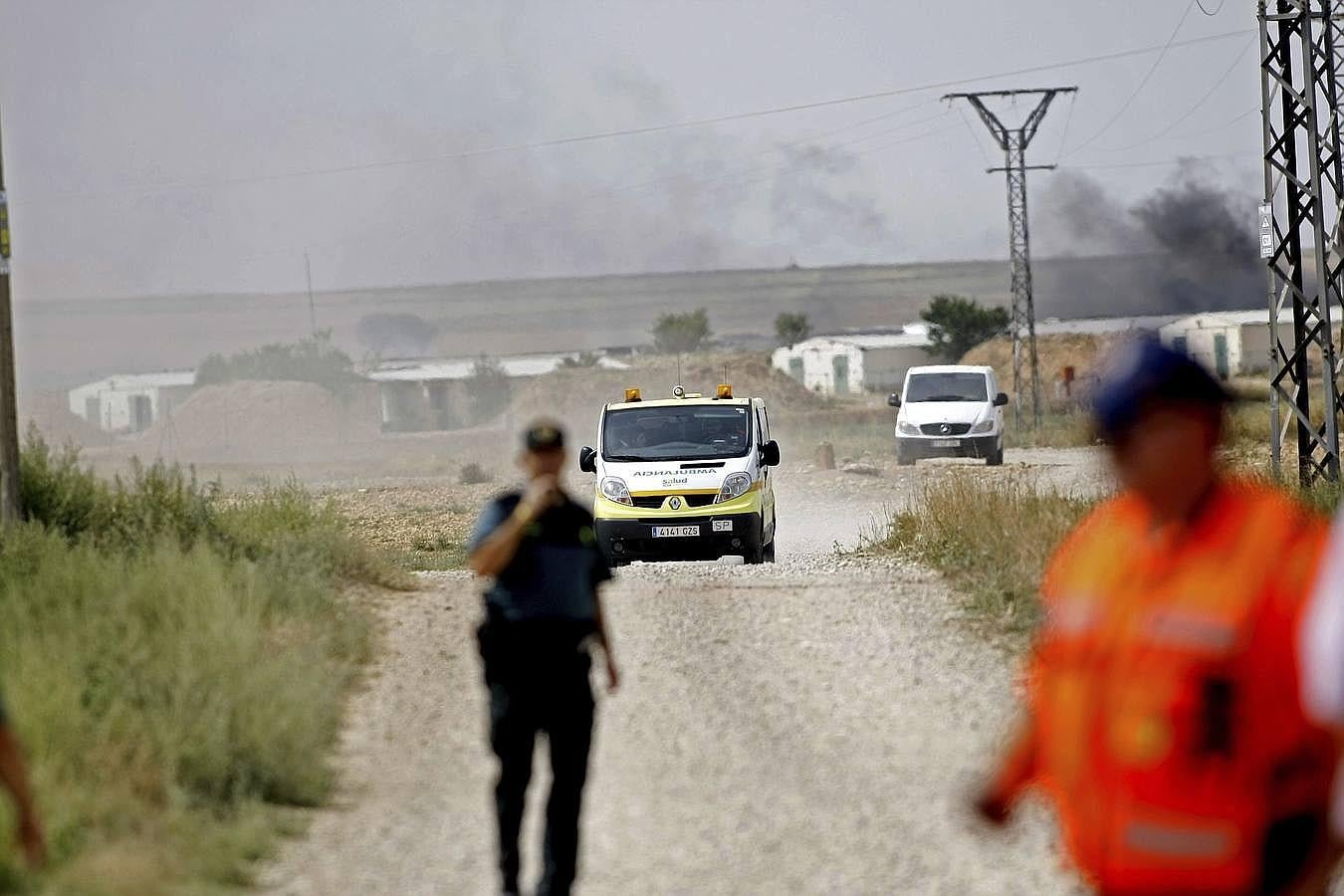 Explosión de una pirotecnia en Zaragoza