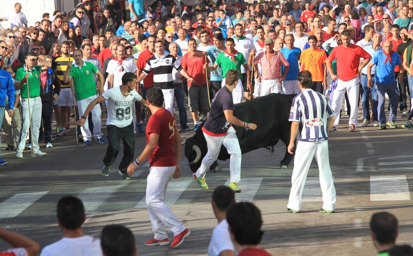 Cuarto encierro de las fiestas de Cuéllar (Segovia)
