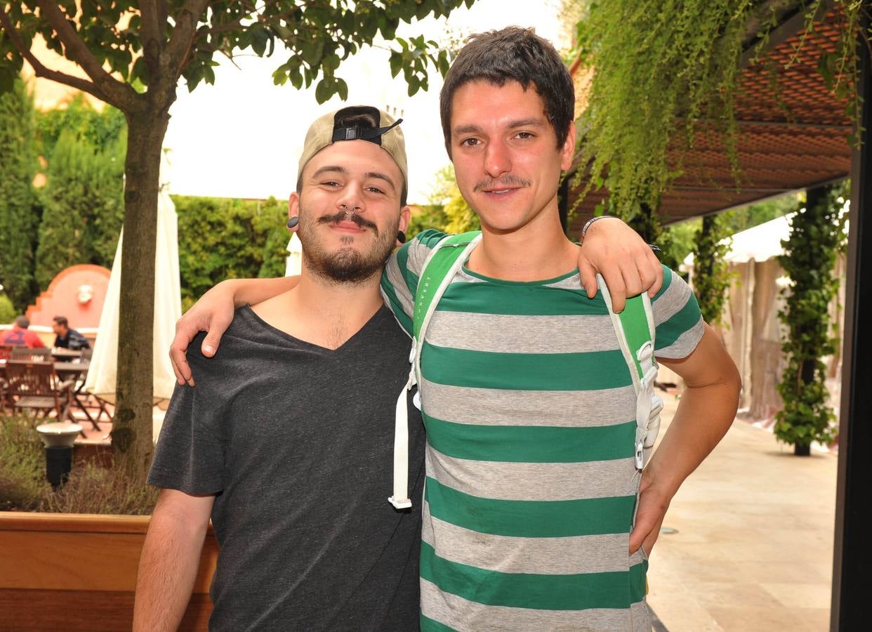Los amigos Antonio Ortega y Ezequiel Martín-Calero Sastre.