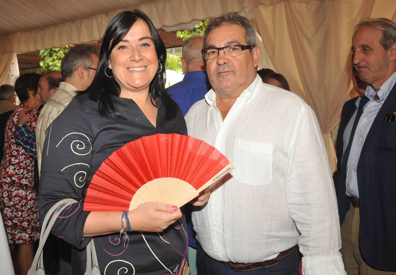 La socialista Ana Sánchez, vicepresidenta segunda de las Cortes, y Javier Herrera, portavoz del PSOE en Peñafiel.