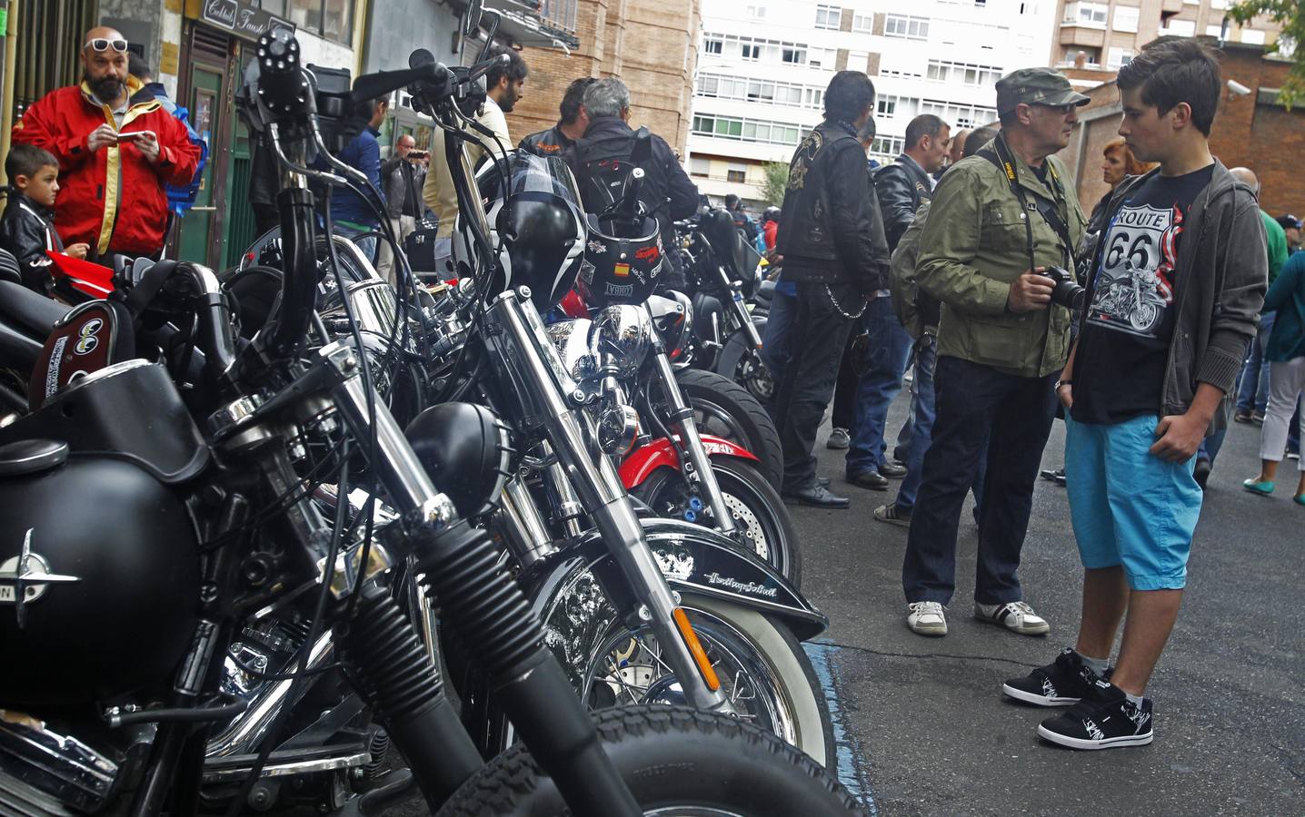 Reunión de Harley Davidson, Cafe Racer, Chopper...
