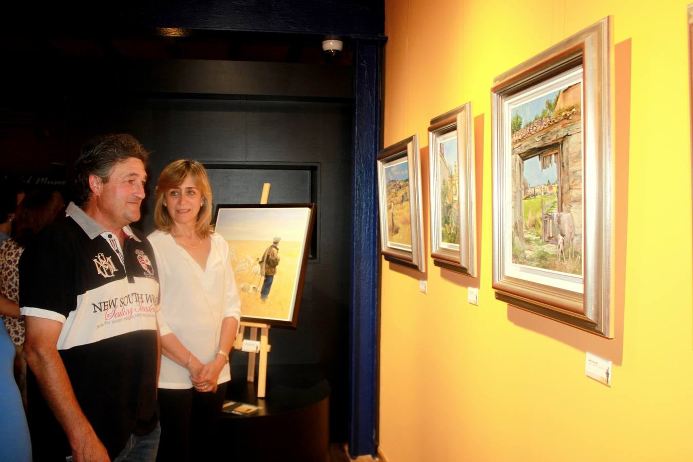 El pintor Antonio Varas expone su obra en el Museo del Cerrato Castellano de Baltanás (Palencia)