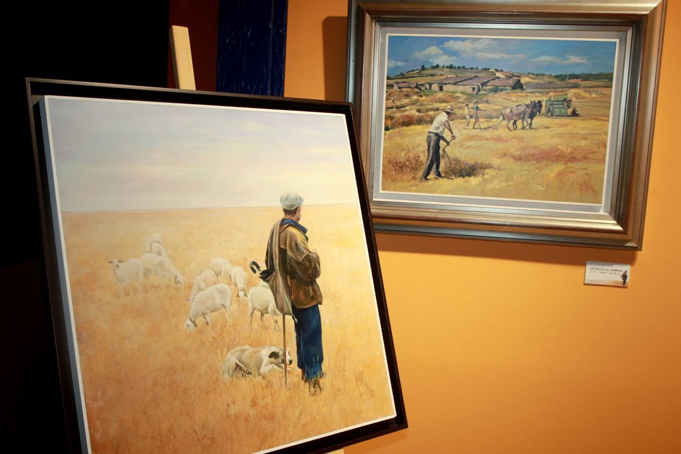 El pintor Antonio Varas expone su obra en el Museo del Cerrato Castellano de Baltanás (Palencia)