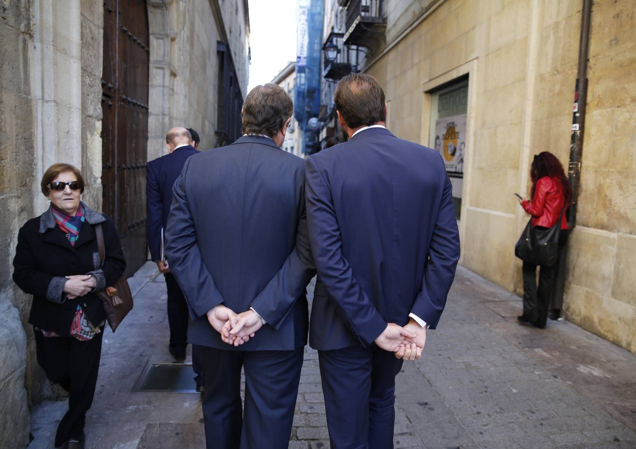 El alcalde de Valladolid, Óscar Puente, visita León (1/2)